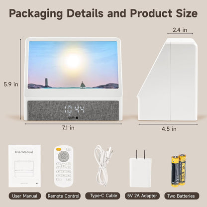 The Rise Beam 🌇  - Golden Dawn Glow Alarm Clock