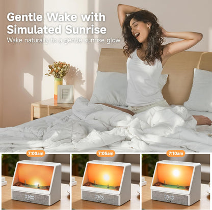 The Rise Beam 🌇  - Golden Dawn Glow Alarm Clock